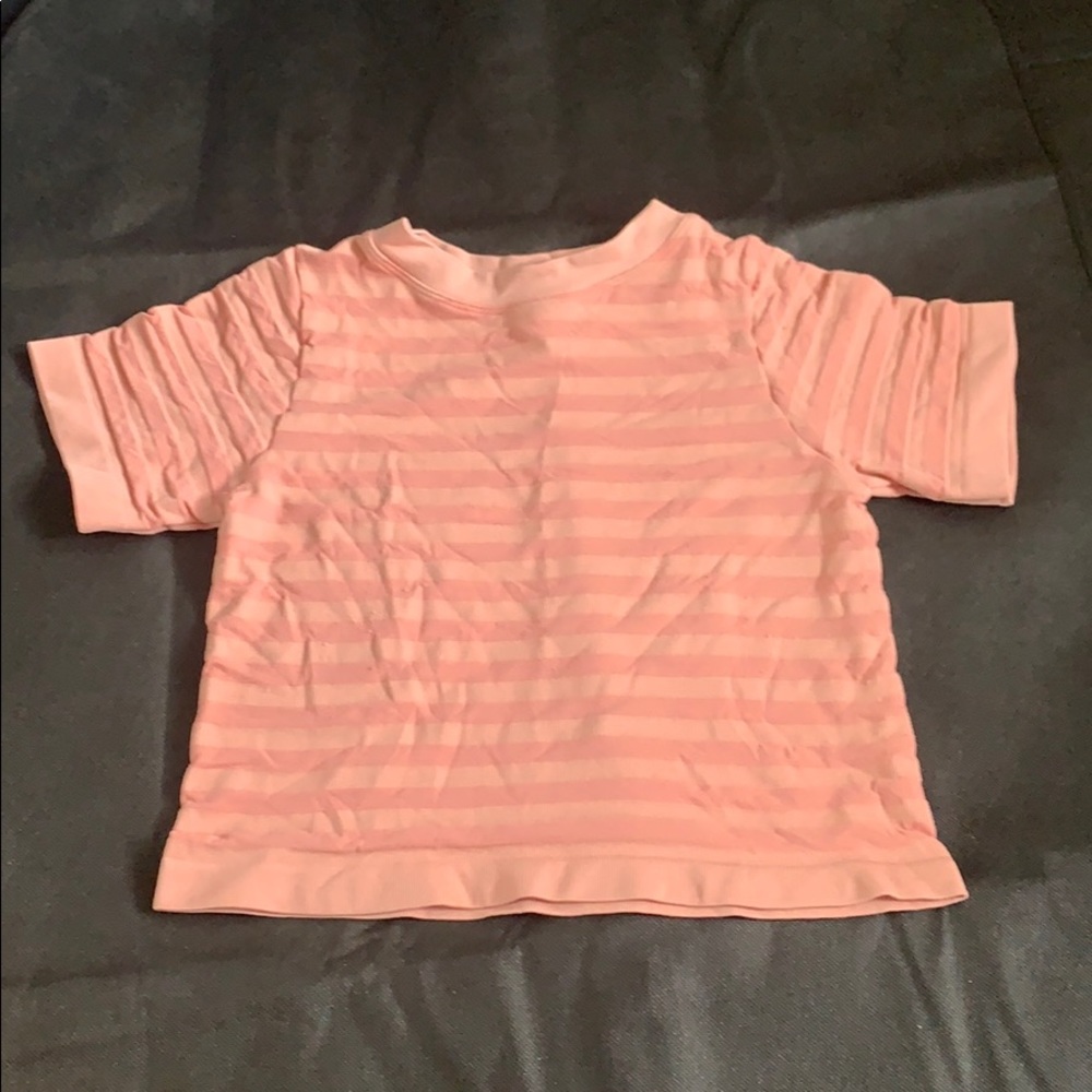 PEACH CROP TOP ONE SIZE